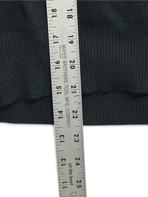 Anthropologie Black Textured Puff Sleeve Sweater Size Large Statement Sleeve thumbnail 8