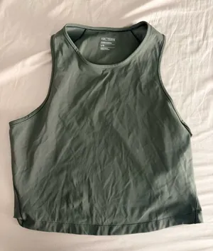 Arcteryx green athletic cropped tank large thumbnail 1