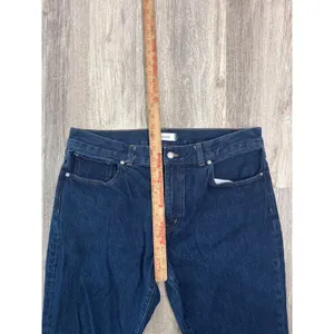 Madewell Flare Jeans Dark Indigo Blue High Rise Wide‎ Leg 1lDenim Size 32 Petite thumbnail 7