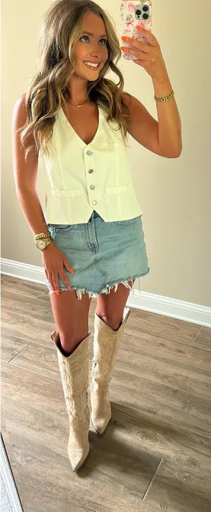 Denim Top Yellow thumbnail 1