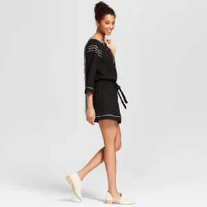 Universal Threads™ Women's Embroidered Romper thumbnail 2