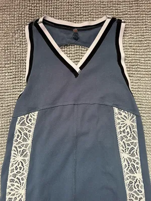 Free People Movement blue romper thumbnail 1