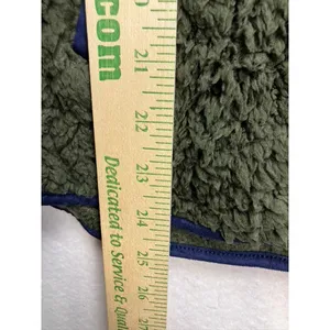 Perch by Blu Pepper Womens 2XL Green Sherpa Fleece Zip Up Hoodie Jacket‎ thumbnail 8