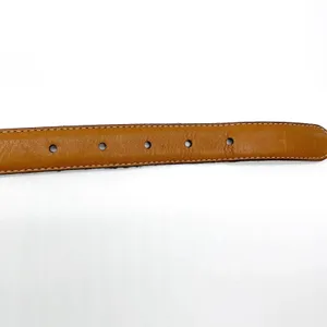 Dockers Womens‎ M Colorblock Belt Western Brown Red Black Leather Brass thumbnail 5