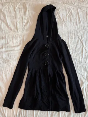 Inc International Concept Vintage Hooded Cotton Peplum Jacket thumbnail 1