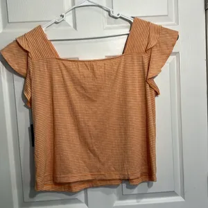 Tribal Jeans women’s top mango and white striped - Size XL NWT thumbnail 7