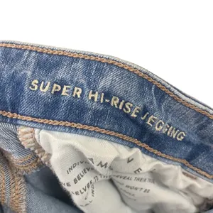 American Eagle The Dream Jean Super Hi-Rise Distressed Light Wash Jegging Jeans thumbnail 3