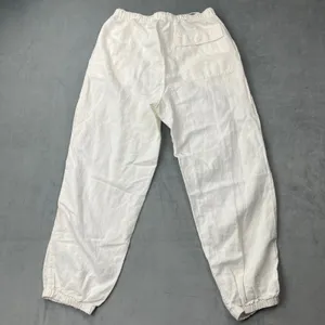 Gap Linen Cotton Jogger Pants S White Drawstring Elastic Waist Tapered Casual thumbnail 8