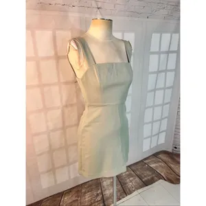 Aritzia Wilfred Cool Ice Mint Aperature Sleeveless Tie-Back Mini Dress Size 0 thumbnail 6