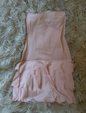 Edikted Strapless Pink Dress Mini thumbnail 1