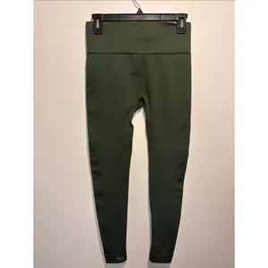 Set Active Sculptflex Green Vegas Leggings Smoothing Ribbed Sides Size M thumbnail 3