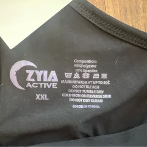 Zyia Womens Black Effortless Tank- Long Size XXL Activewear Casual NWT thumbnail 4