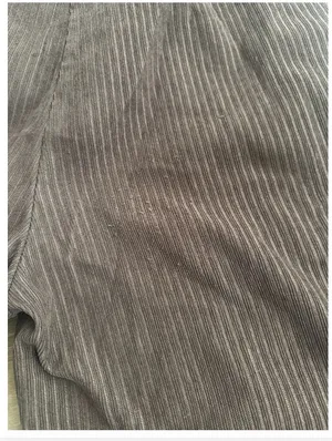 SHEIN Brown Ribbed High-Waisted Wide-Leg Pants Size M / US 6 thumbnail 9
