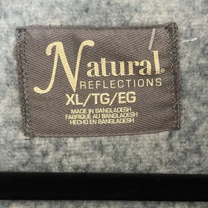 NATURAL REFLECTIONS WOMENS Shacket WITH HOOD SIZE XL Heather Blue thumbnail 8