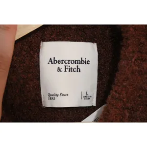 Womens Abercrombie & Fitch Brown Ribbed Cuffs Turtleneck Sweater Top Size Large thumbnail 3