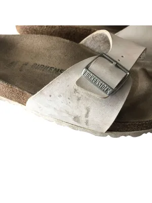 Birkenstock Madrid Birko-Flor Sandals White 41 Narrow Women's Size 10 thumbnail 2