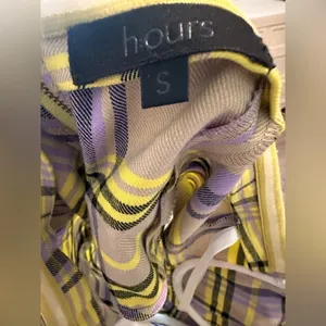 Revolve h:ours Plaid‎ Strapless Top Bustier Sz S thumbnail 3