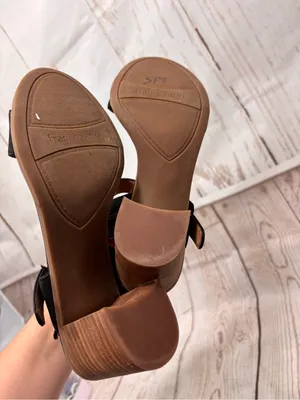 Franco Sarto Haven Studded Sandals Block Heel and Buckled Ankle Straps Sz 8 thumbnail 7