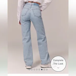 Abercrombie & Fitch Size 24 (37 in waist) The 90's Relaxed High Rise Jeans thumbnail 3