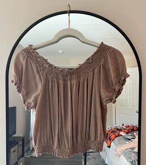 Prómesa Cropped brown top thumbnail 2