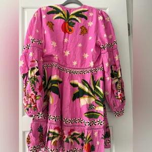 Farm Rio Leopard Forest Mini Dress thumbnail 4
