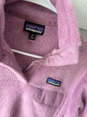Patagonia Synchilla Snap T Pink Lavender 1/4 Button Pullover Fleece Women XS thumbnail 4