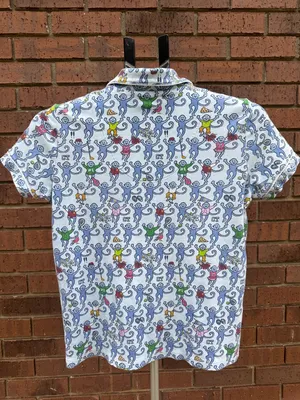 Roller Rabbit CT Greenwich Monkey Polo Pajama Top Size Small Limited Edition EUC thumbnail 6