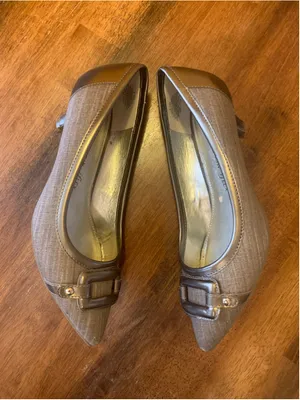 Women's Anne Klein iFlex Kitten Heels Size 8.5 Tan Brown Pumps thumbnail 6