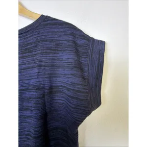 Ann Taylor LOFT Knit sweater Top Women's Medium Crew Neck Blue casual thumbnail 6