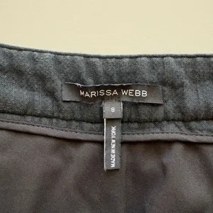 Marissa Webb Skort Women Size 8 Black Cotton Linen Asymmetrical Mini Skirt‎ thumbnail 4
