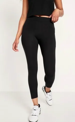 NWT Old Navy High-Rise 7/8 Leggings with Pockets Navy Size M thumbnail 1
