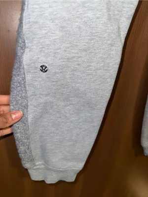 Lululemon scuba Sherpa Light Gray Joggers Pant Sz: 4 thumbnail 7