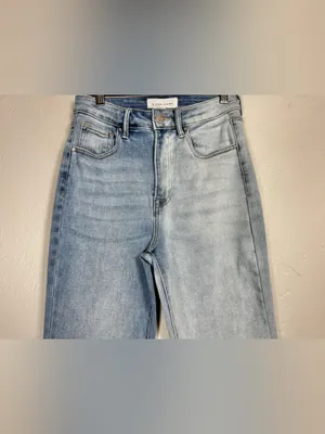 Risen Two-Tone High-Rise Flare Jeans Size 5/27 thumbnail 5