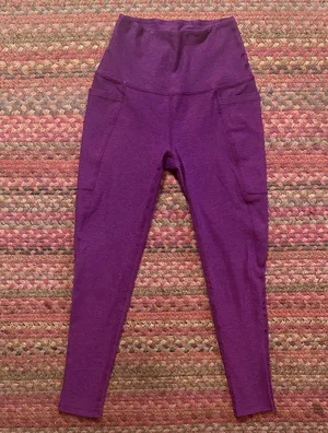Beyond Yoga Space Dye Purple Side Pocket Leggings thumbnail 1