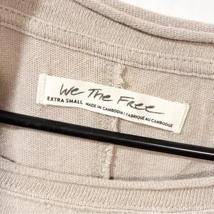 Free‎ People We The Free Red Cream Stripe Awesome Long-Sleeved T-Shirt Size XS thumbnail 4