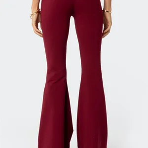 Edikted Contrast Fold Over Flared Leggings nwt s thumbnail 5