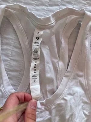 Lululemon White Tank thumbnail 5