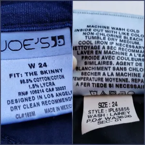 Joe's The Skinny in Lainey Womens Jeans Sz 24 Y2K Preppy Dark Wash Minimalist thumbnail 8