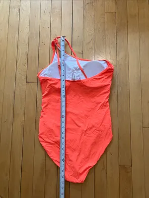 Holipick Neon Orange One Shoulder Adjustable One Piece Swimsuit XL NWT thumbnail 9
