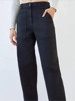 Aritzia Wilfred Free Modern Utility Pant Black 10 thumbnail 1