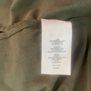 Belle by Kim Gravel Mock Neck‎ Tunic Large Olive Green Soft Flowy Layering Basic thumbnail 8