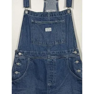 Levi’s Vintage Two Horse Brand Bib Work Clothing Overalls XL Denim Romper Retro thumbnail 2
