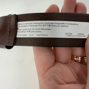 Madewell Leather Classic Buckle Belt Dark Brown Women Size 40 NE805 thumbnail 6