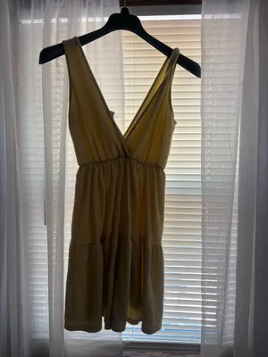 Target Yellow Mini Dress Flowy  thumbnail 4