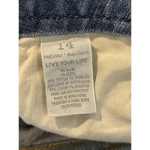 90s Y2K American Eagle Live Your Life Real Flare Distressed Denim Jeans 14 thumbnail 5