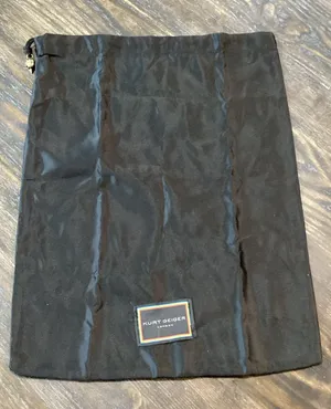 Kurt Geiger Black Satin Logo Drawstring Dust Bag thumbnail 1