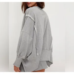 NWT Free People ‎ “New York” Grey Camden Pullover thumbnail 7