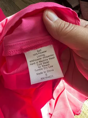LUCY IN THE SKY Ysabel Chiffon Dress in Hot Pink Sz S Mini with back bow detail thumbnail 12