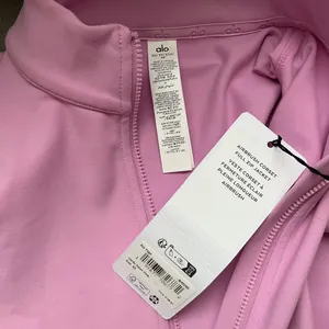 ALO Yoga Airbrush Corset Full Zip Jacket Candy Heart Pink XS thumbnail 3