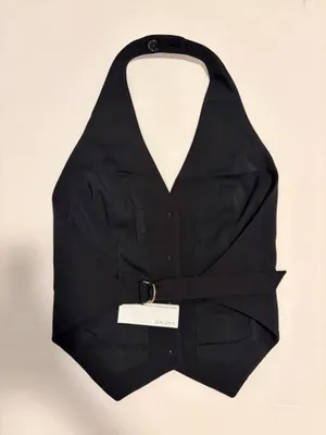 Abercrombie black halter vest thumbnail 3